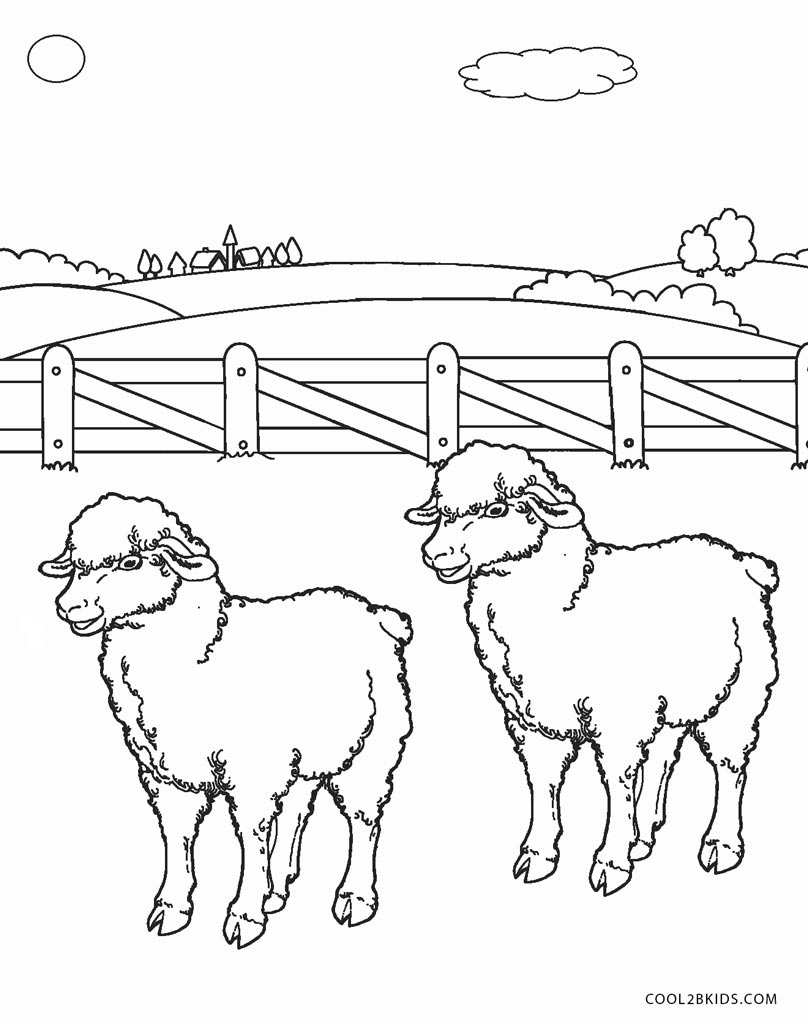 Sheep Face Coloring Page Free Printable Sheep Face Coloring Pages For Kids Cool2bkids