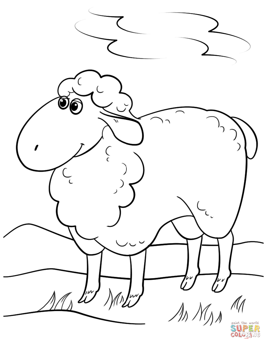 Sheep Face Coloring Page Sheep Coloring Pages Free Coloring Pages