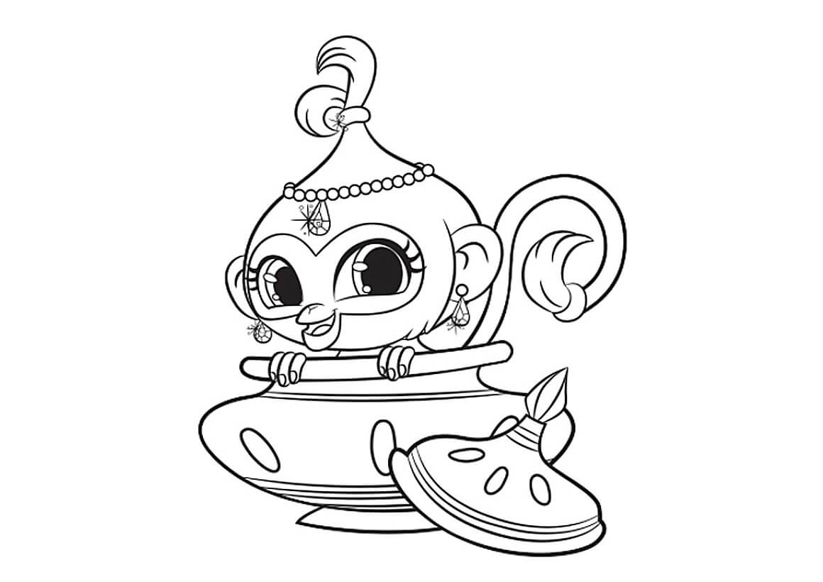 Shimmer And Shine Coloring Pages To Print Shimmer And Shine Coloring Pages Best Coloring Pages For Kids