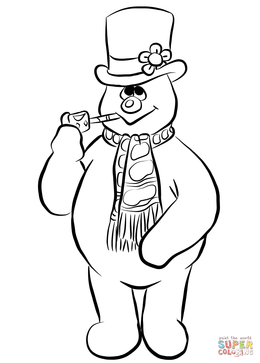 Snowmen Coloring Pages Coloring Ideas Frosty The Snowmang Pages Picture Inspirations