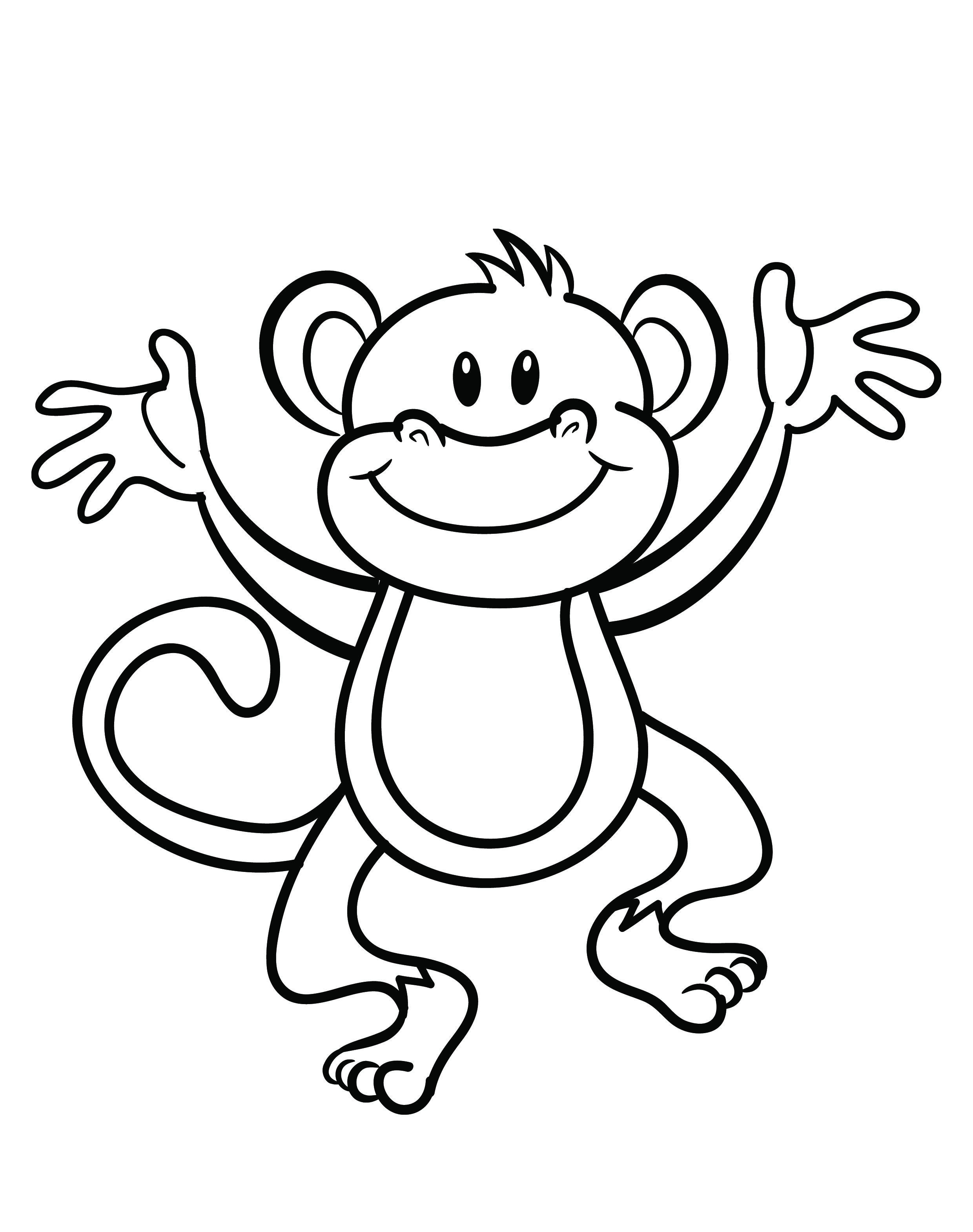 Sock Monkey Coloring Page Monkey Coloring Pages Free Download Best Monkey Coloring Pages On