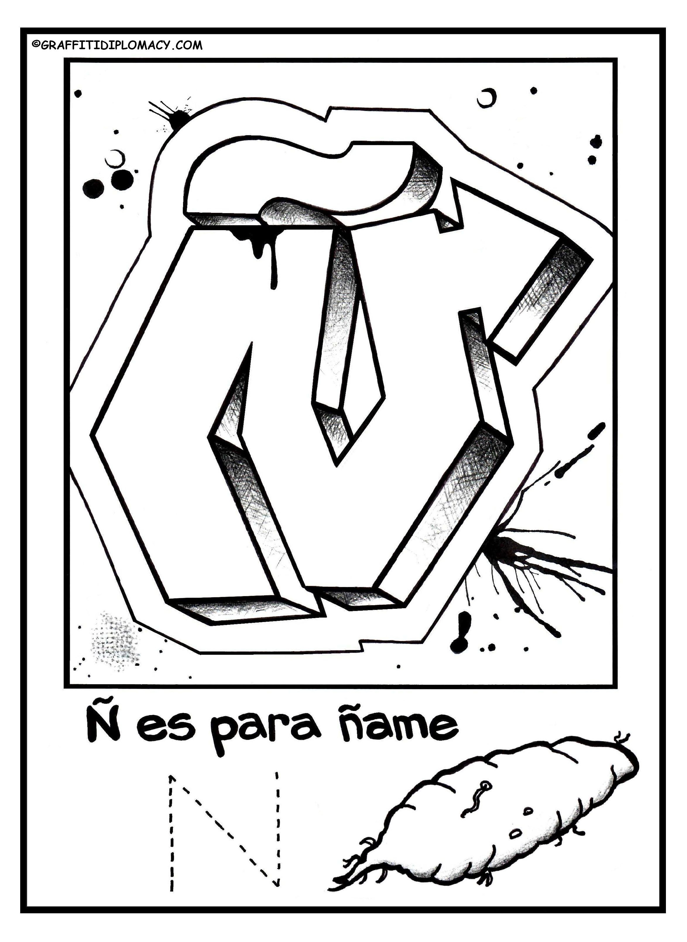 Spanish Christmas Coloring Pages Spanish Alphabet Coloring Pages Coloring Home