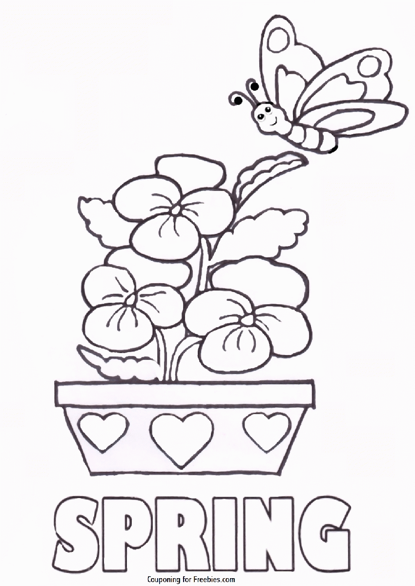 Spring Coloring Pages Coloring Ideas Coloring Page Free Spring Pages And Word Searches