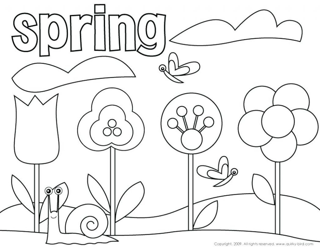 Spring Coloring Pages Coloring Page Coloring Page Astonishing Free Spring Pages Photo