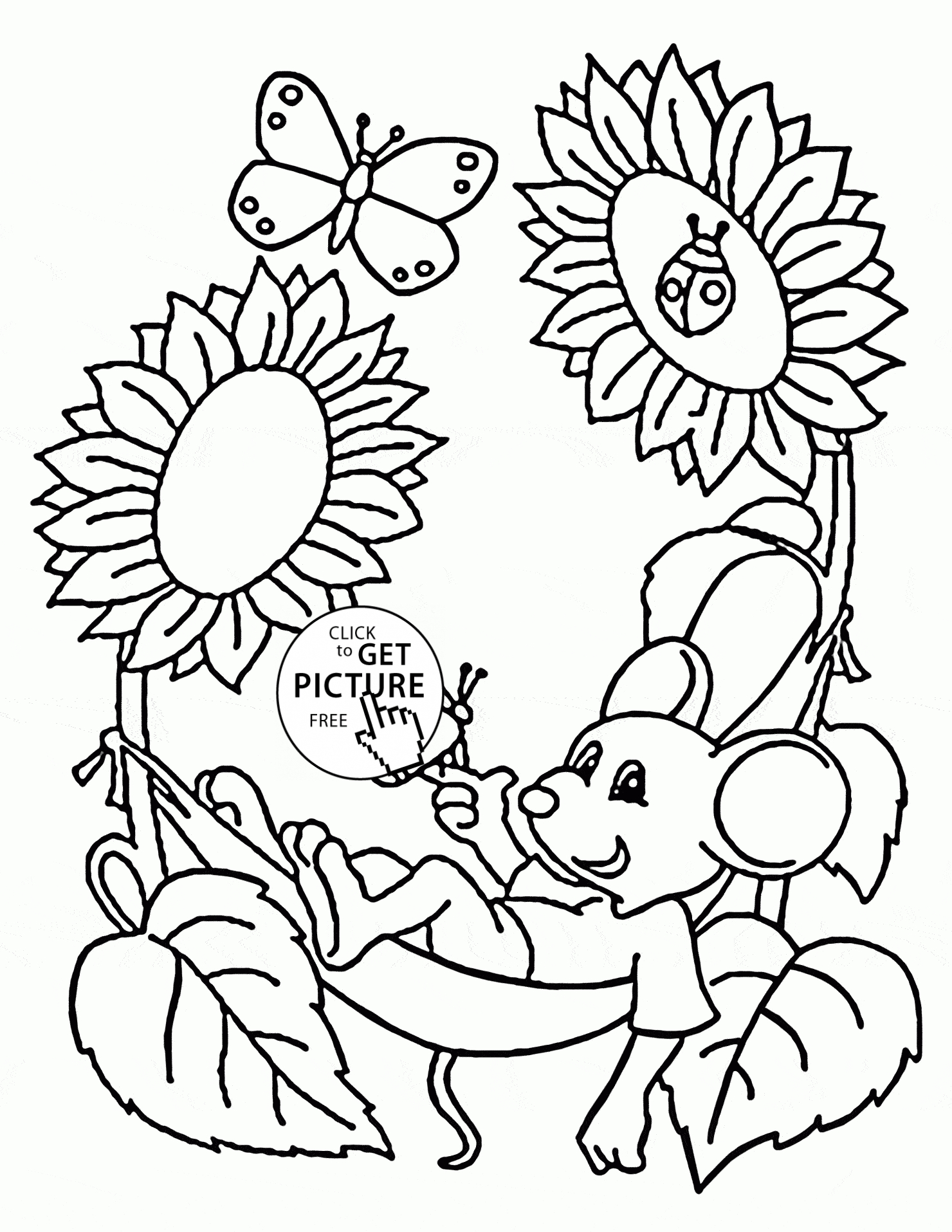 Spring Coloring Pages Coloring Pages Cute Mouse Andring Coloring Page For Kids Seasons