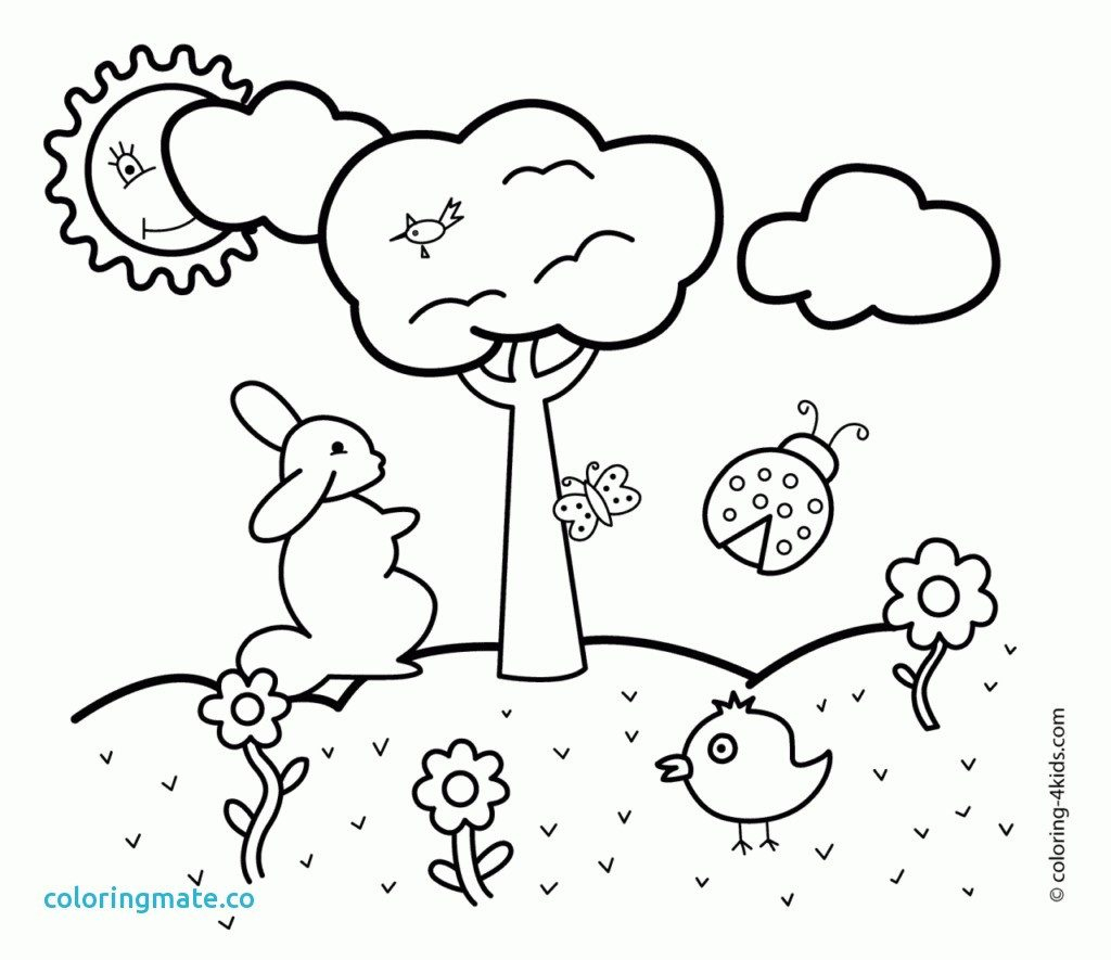 Spring Coloring Pages For Toddlers Coloring Ideas Spring Coloring Sheets For Prek Printable Page Kids