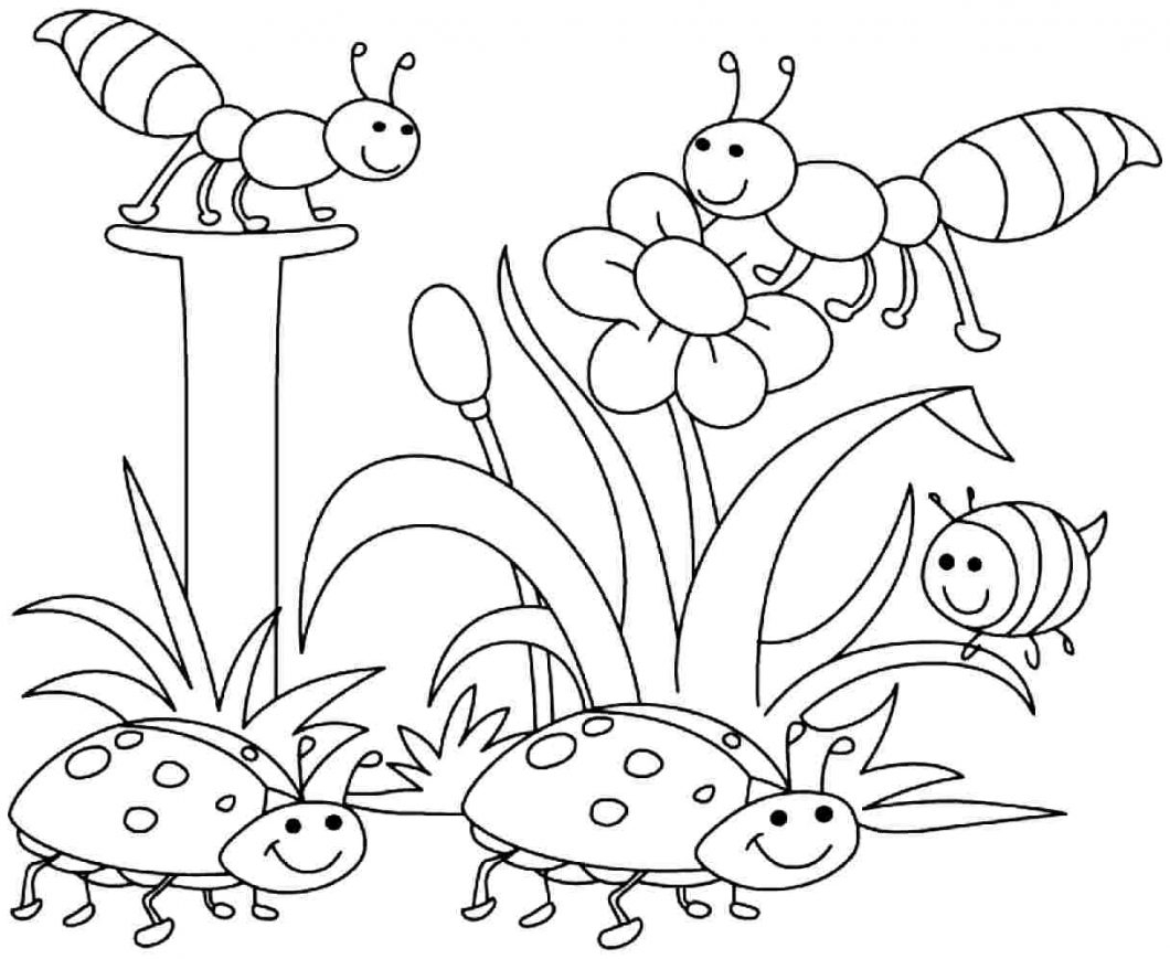 Spring Coloring Pages For Toddlers Coloring Pages Pictures For Coloring Toddlers Spring Pages
