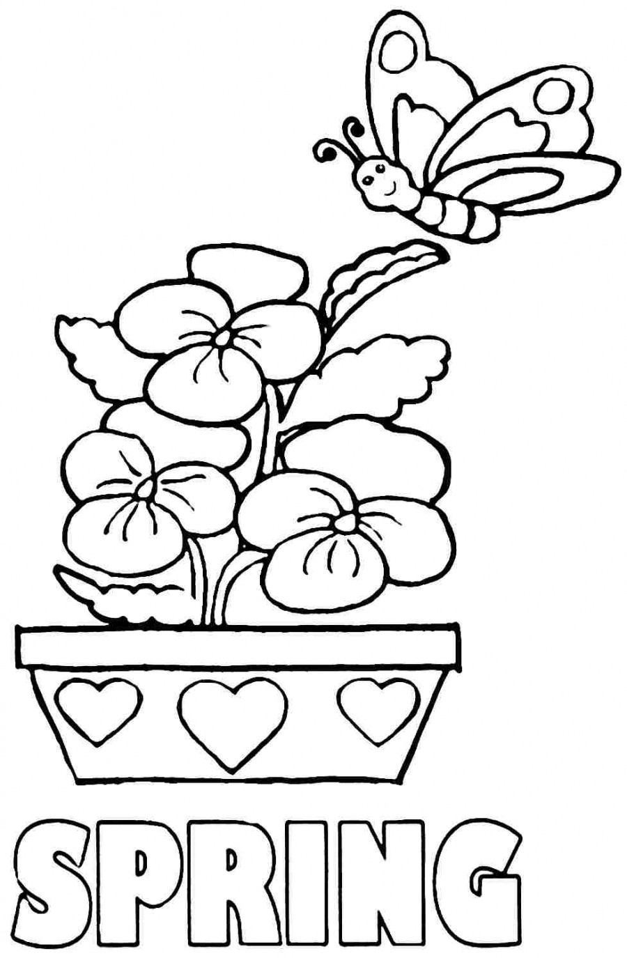 Spring Coloring Pages For Toddlers Coloring Pages Remarkable Free Printablering Pages For
