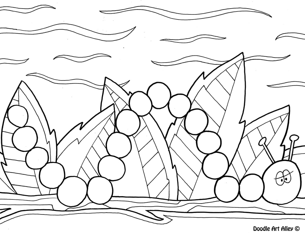 Spring Coloring Pages For Toddlers Spring Coloring Pages Doodle Art Alley