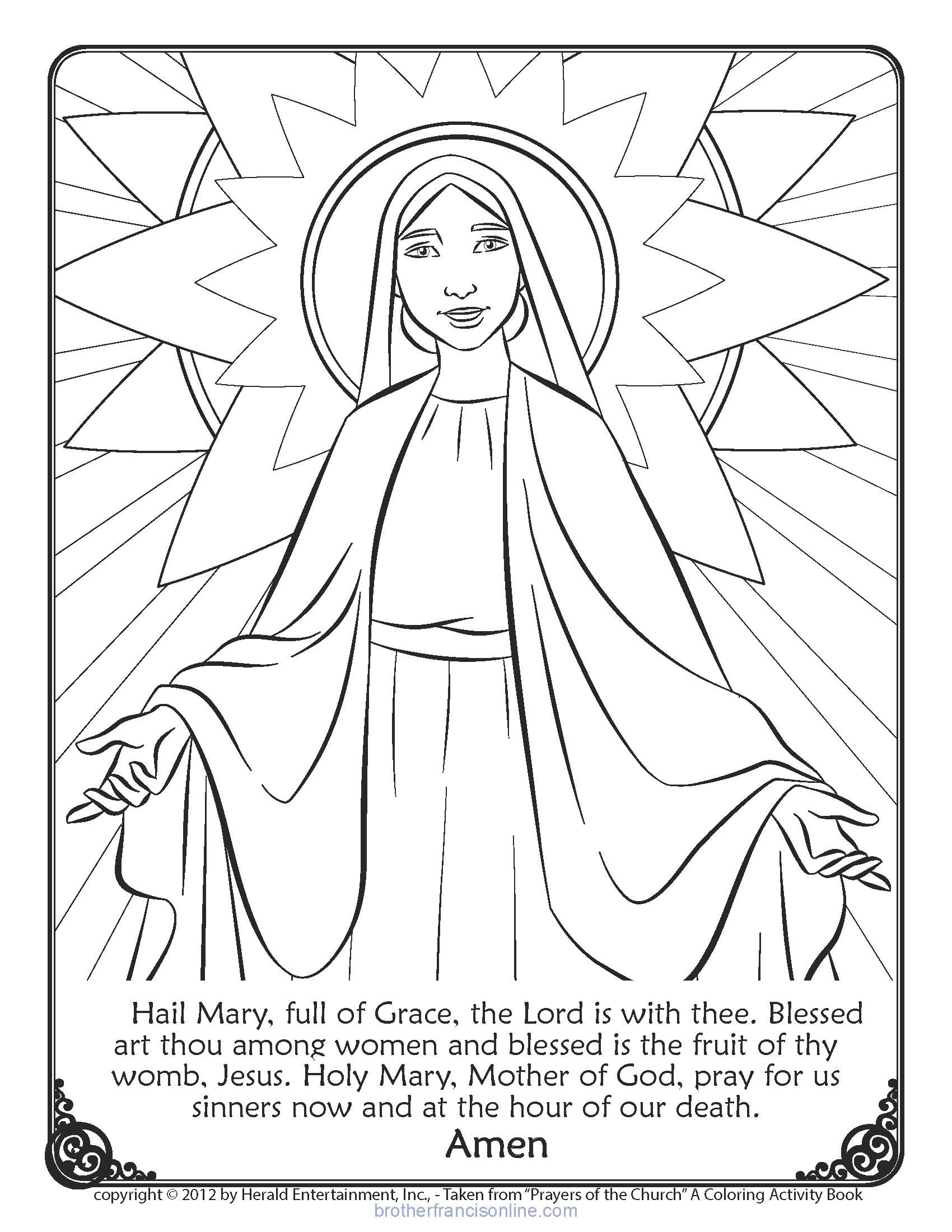 St Augustine Coloring Page August Downloads Brother Francis