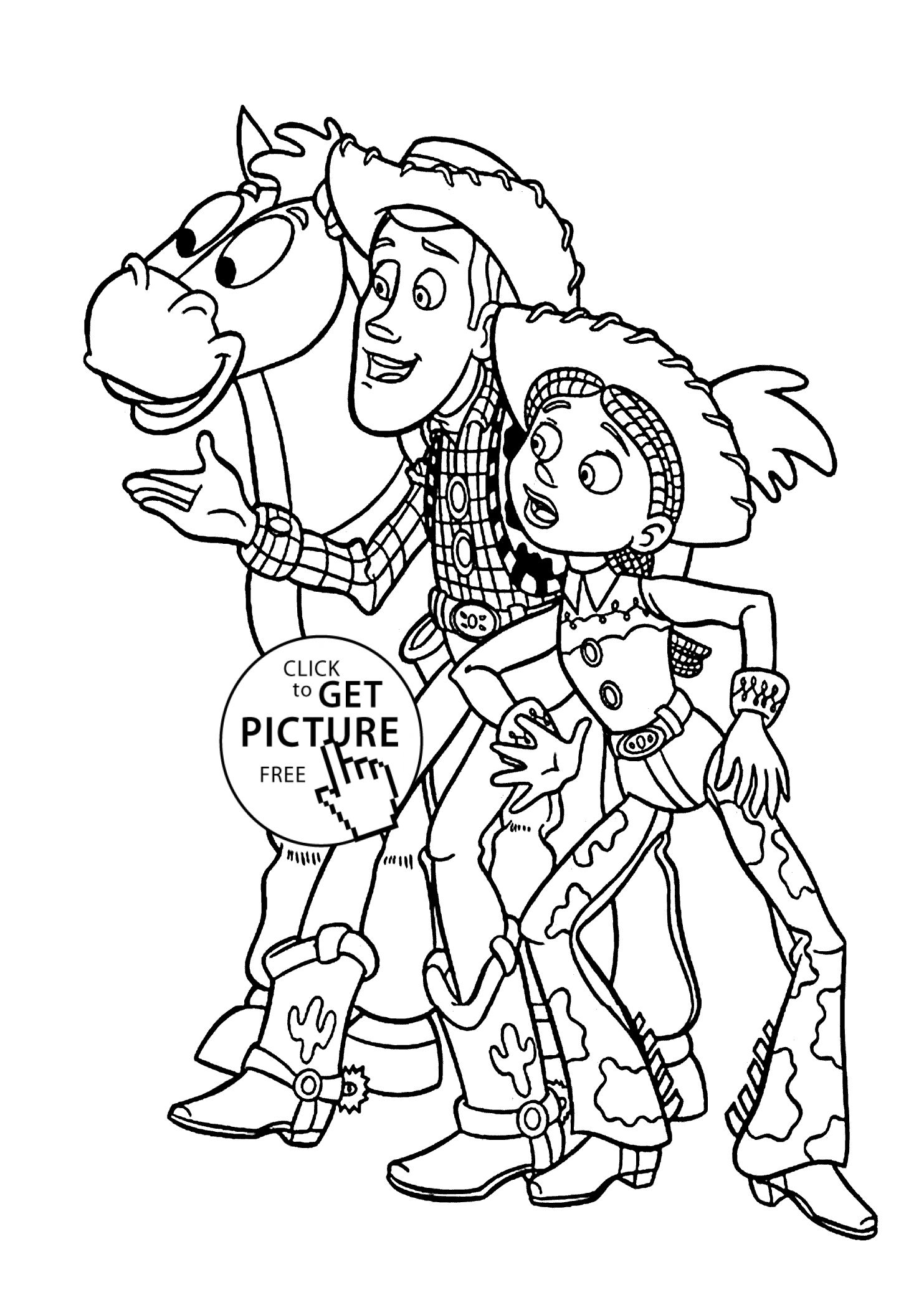 Story Coloring Pages Cowboys From Toy Story Coloring Pages For Kids Printable Free