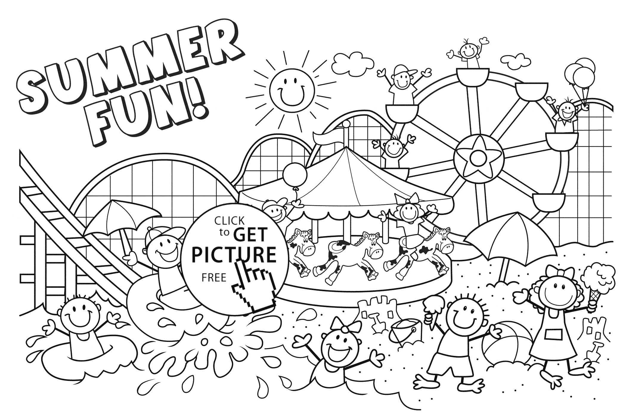 Summer Coloring Pages Free Coloring Pages Revolutionary Summer Coloring Pages For Older Kids