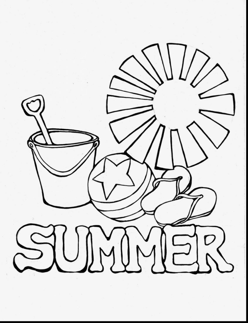 Summer Coloring Pages Free Coloring Summer Coloring Pages For Kids Picturedeas With Unique