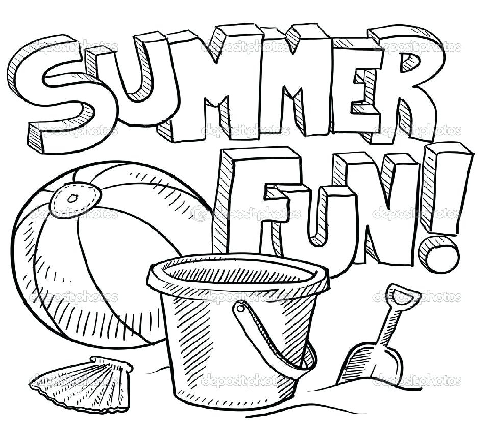 Summer Safety Coloring Pages Summer Holiday Coloring Pictures Bluedotsheetco