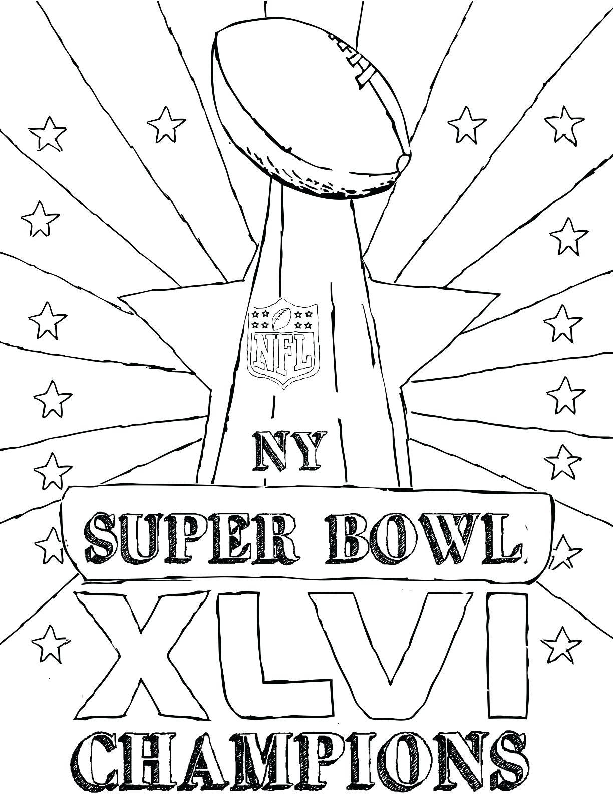 Super Bowl Coloring Pages Free Nfl Coloring Books Turnkeyprintco
