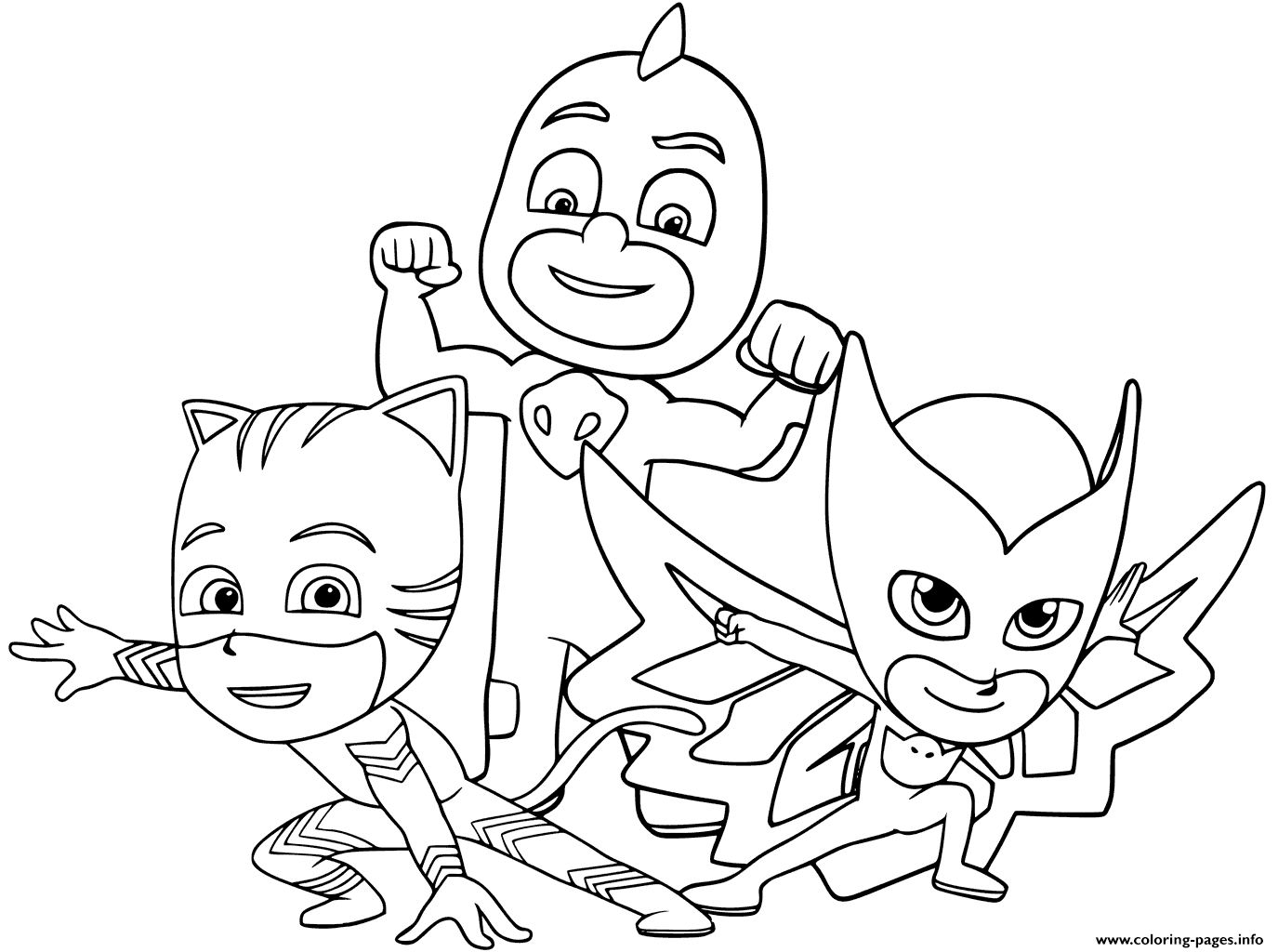Super Hero Coloring Page Cartoon And Superheroes Coloring Pages Pj Masks Pj Maskss Super
