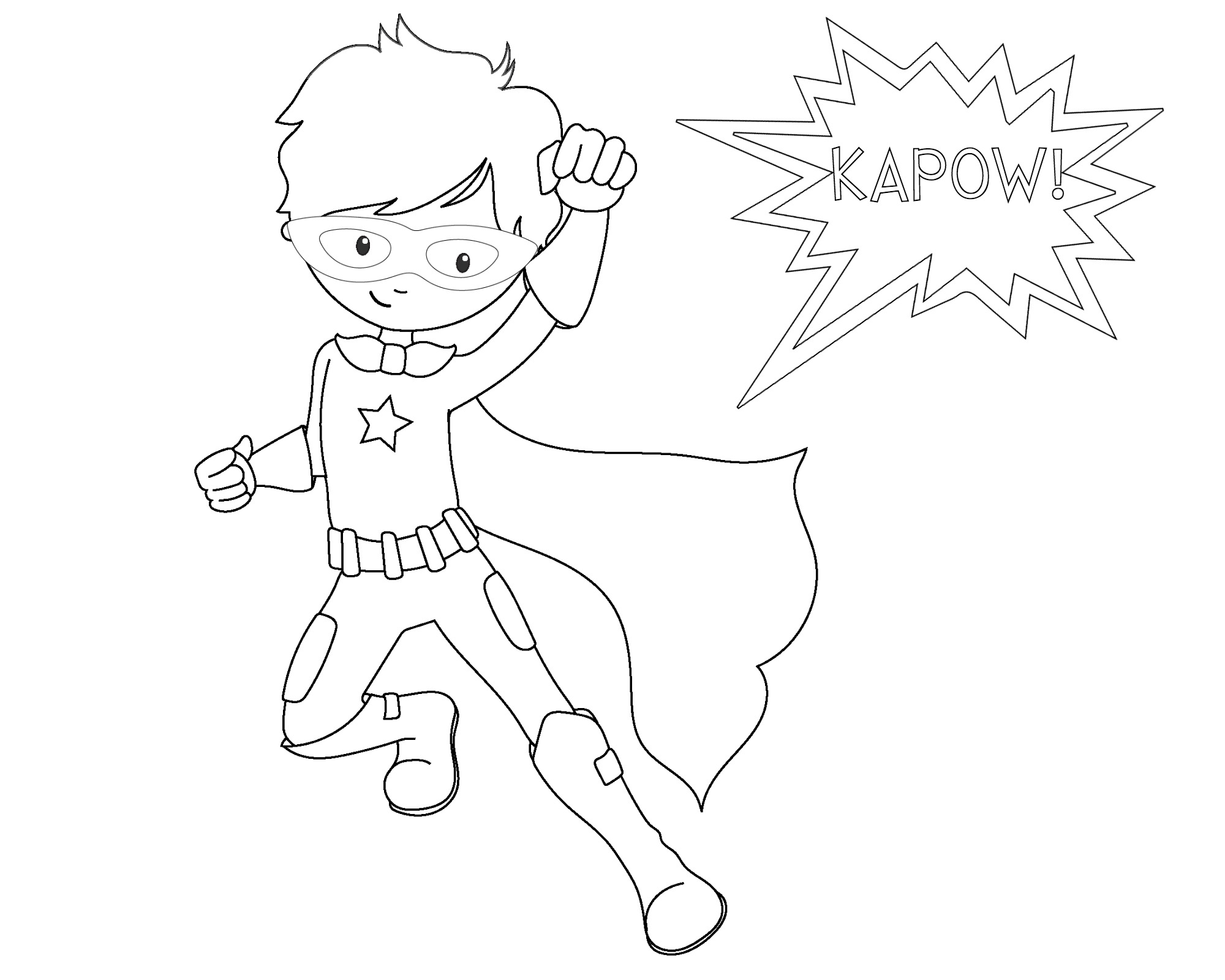 Super Hero Coloring Page Free Printable Superhero Coloring Sheets For Kids Crazy Little