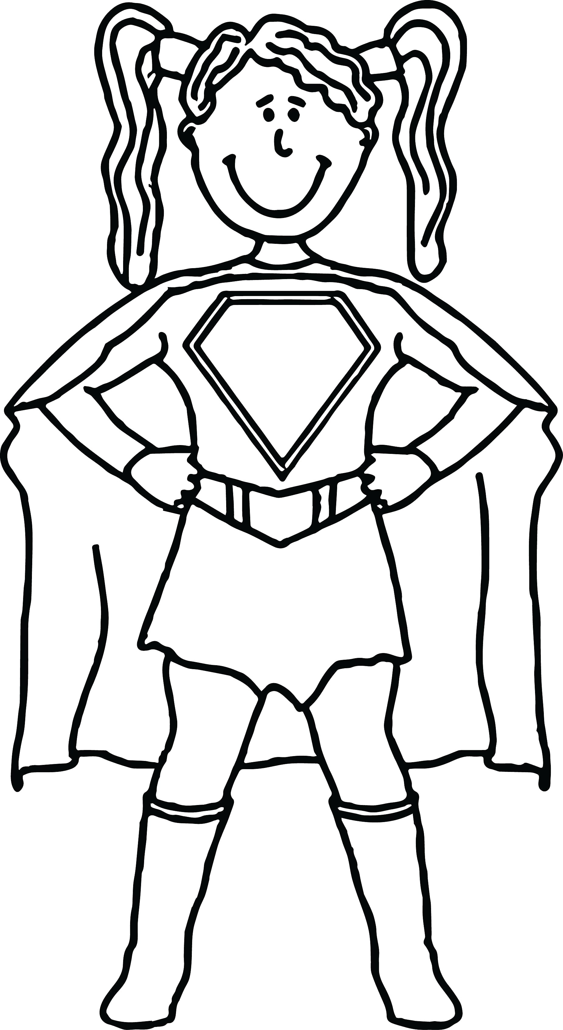 Super Hero Coloring Page Superheroes Super Girl Hero Coloring Page Best Free Coloring Pages