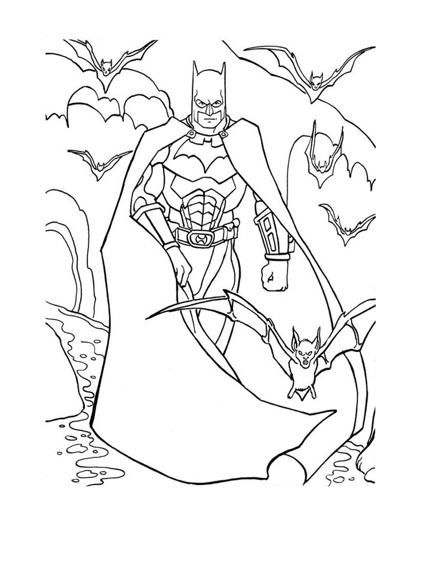 Superman Christmas Coloring Pages Free Printable Batman Coloring Pages For Kids