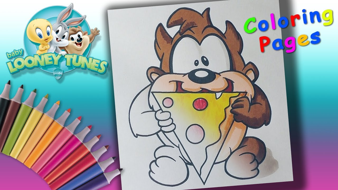 Taz Cartoon Coloring Pages Ba Looney Tunes Coloring Pages For Kids Coloring Ba Taz