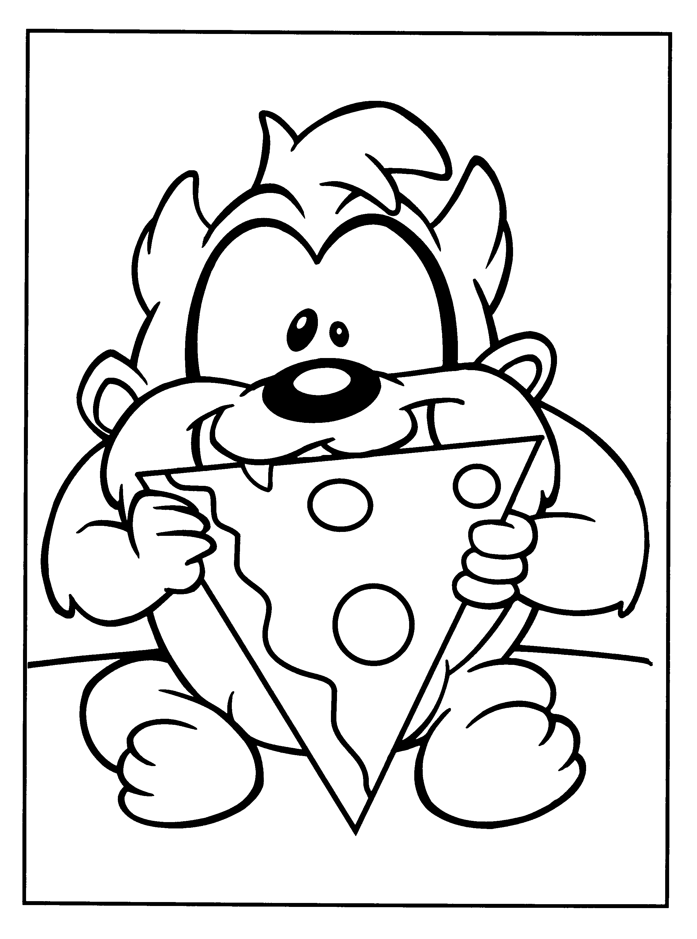 Taz Cartoon Coloring Pages Ba Looney Tunes Taz Coloring Pages