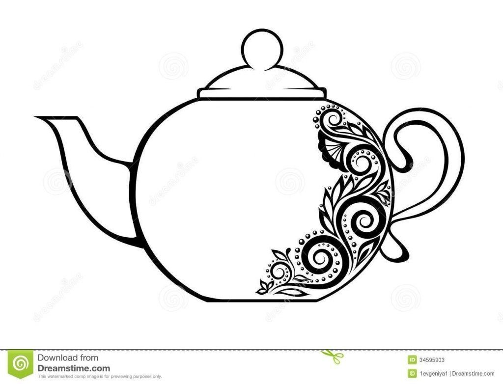 Teacup Coloring Pages To Print New Teapot And Teacup Coloring Pages Lovespells