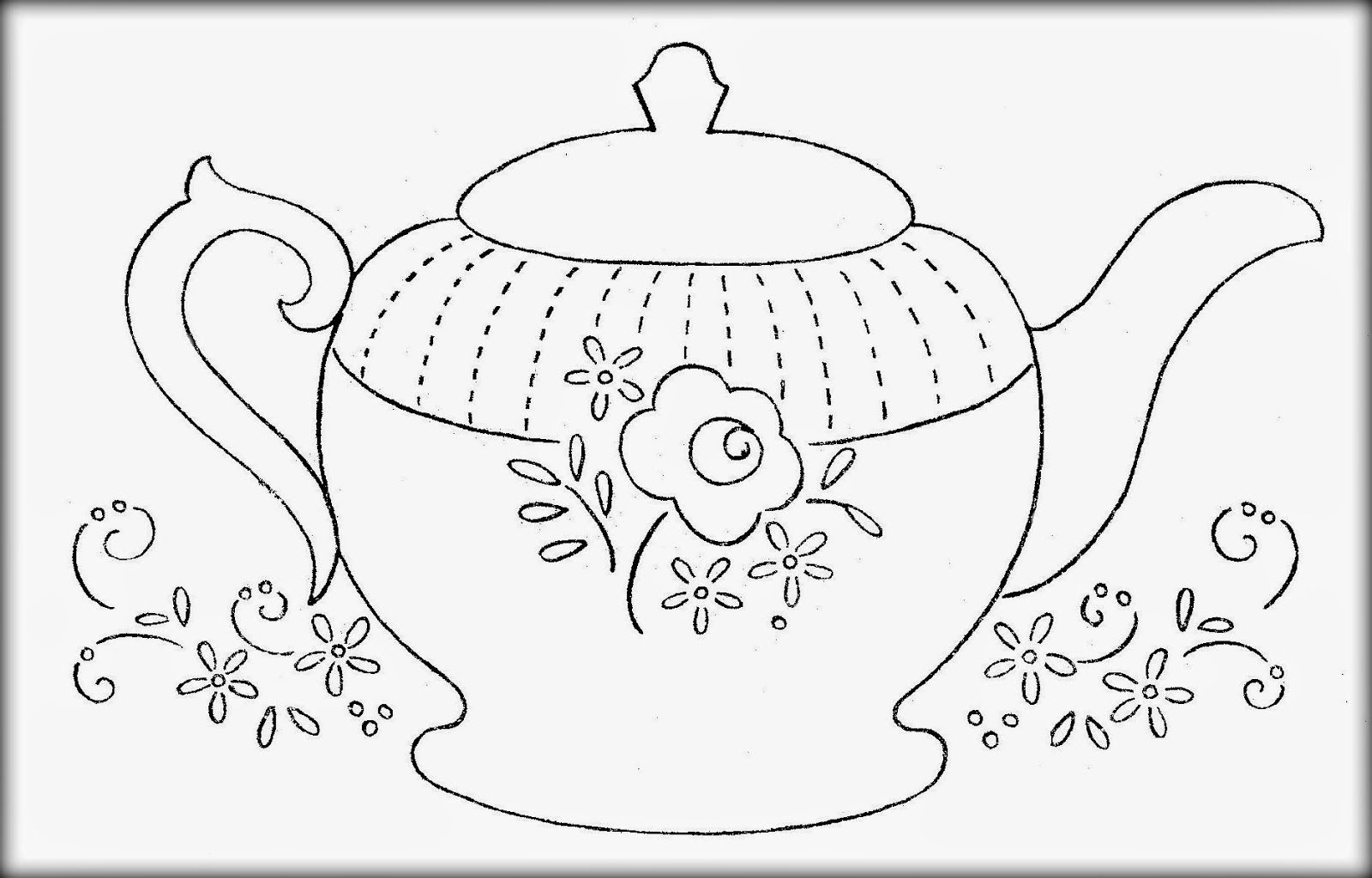 Teacup Coloring Pages To Print Printable Teapot Coloring Pages Coloring Home