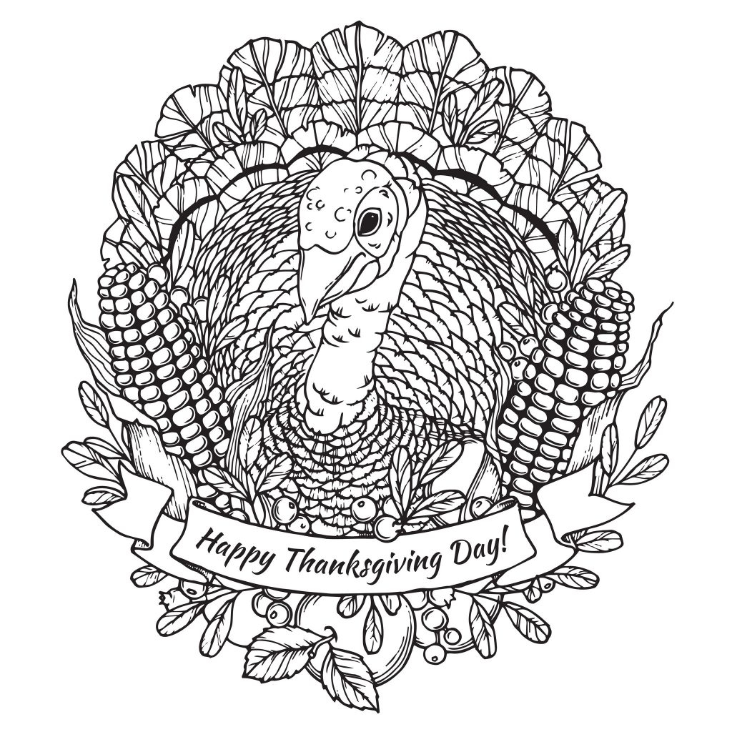 Thanksgiving Color By Number Pages Coloring Pages Thanksgiving Coloring Pages For Adults Detailed