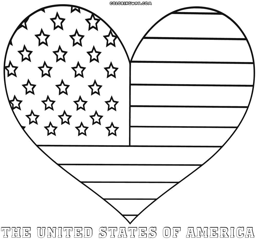 The American Flag Coloring Page American Flag Coloring Pages Coloring Pages To Download And Print