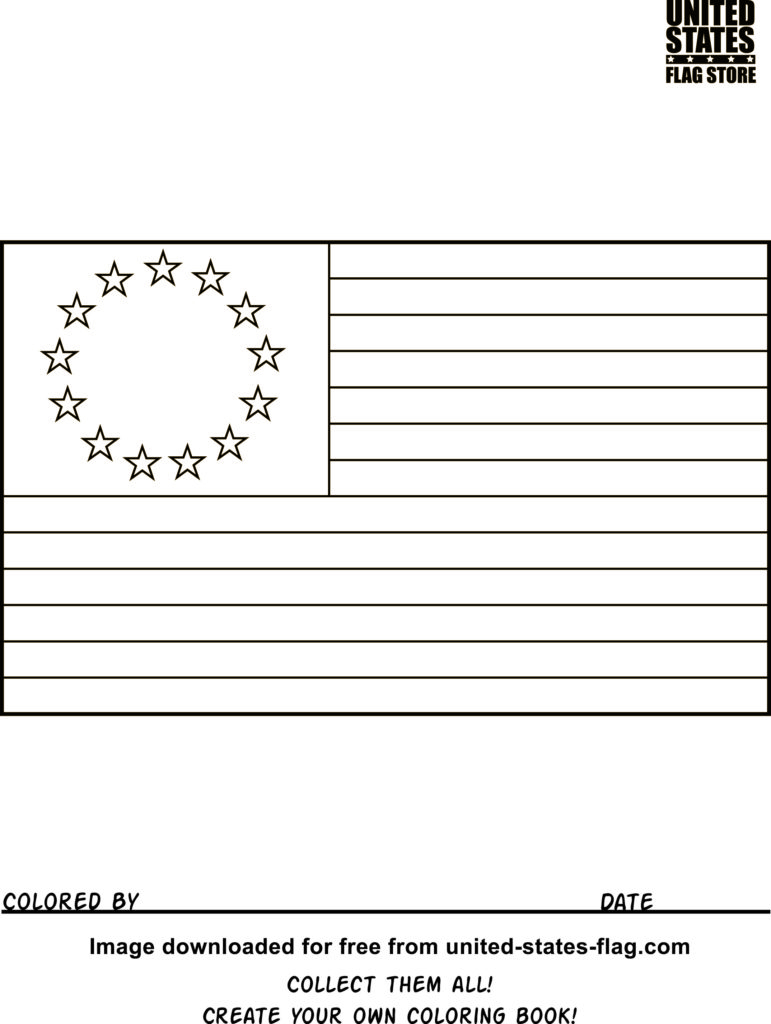 The American Flag Coloring Page Coloring Free American Flag Coloring Pages American Flag Betsy