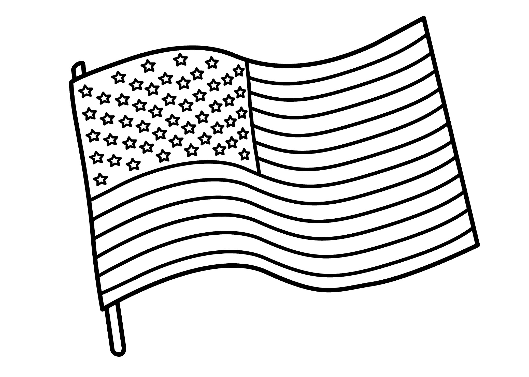 The American Flag Coloring Page Coloring Pages And Books Free American Flag Coloring Pages Best