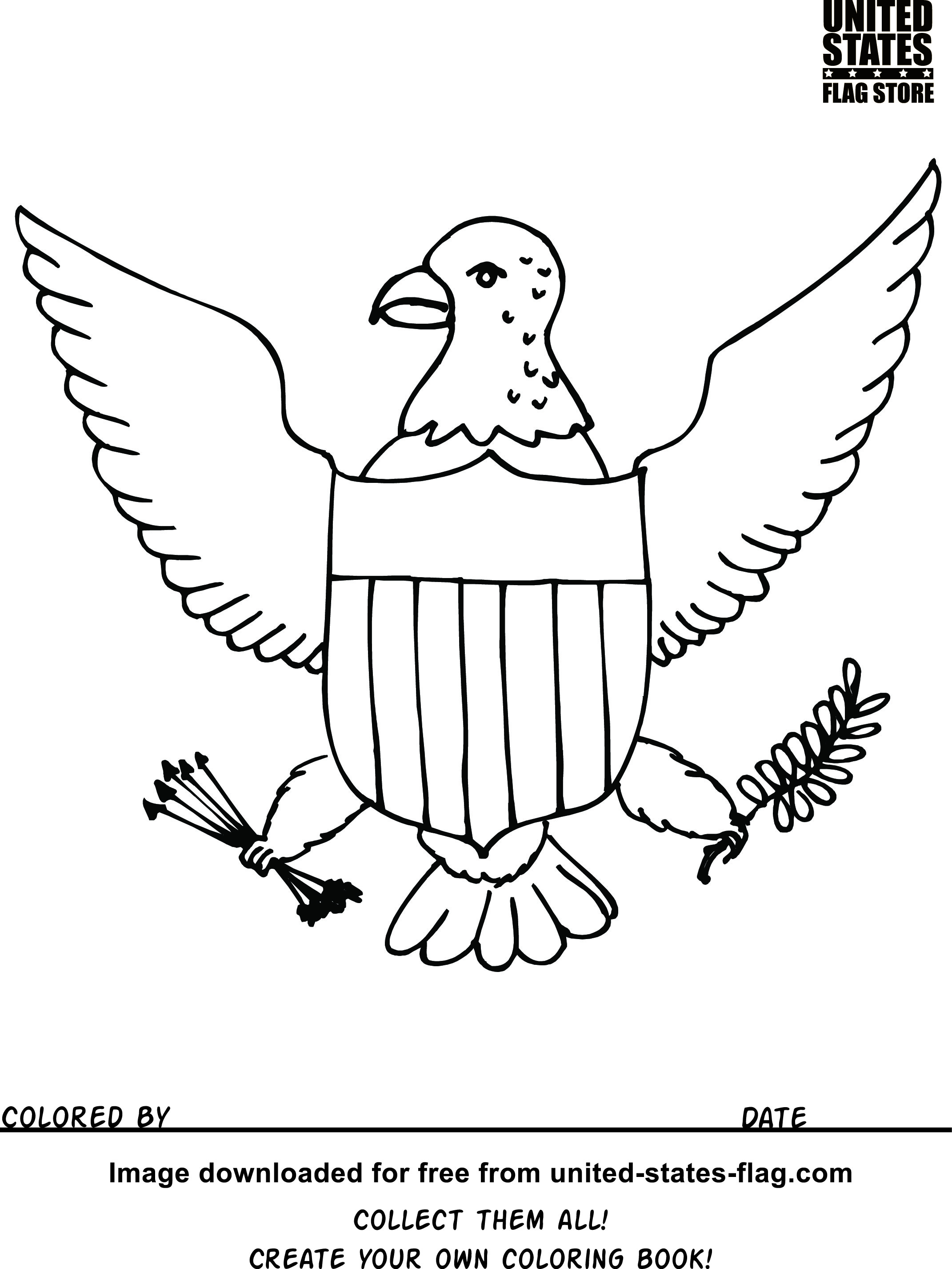 The American Flag Coloring Page Free American Flag Coloring Pages