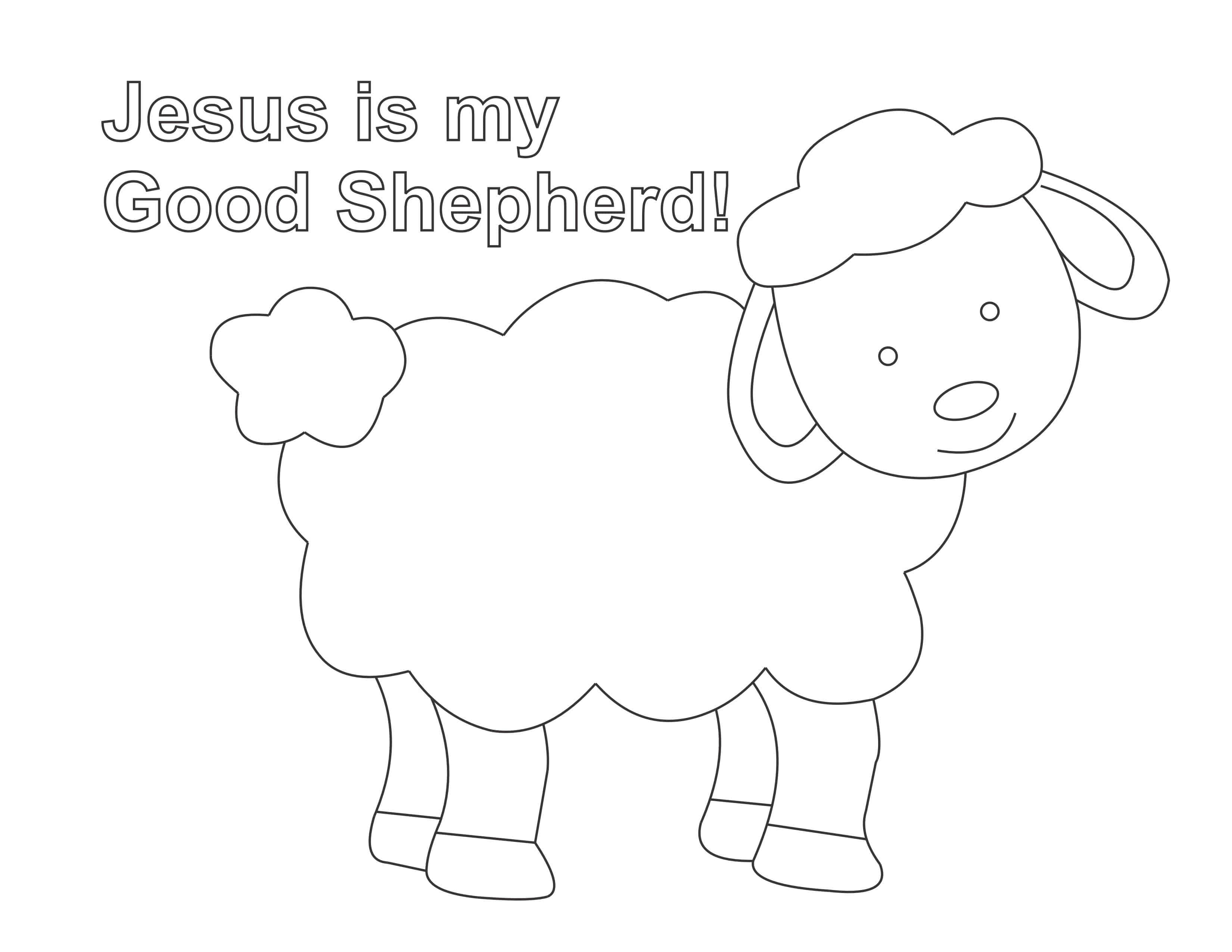 The Good Shepherd Coloring Page Jesus Is The Good Shepherd Coloring Page Easy Print 100 Free