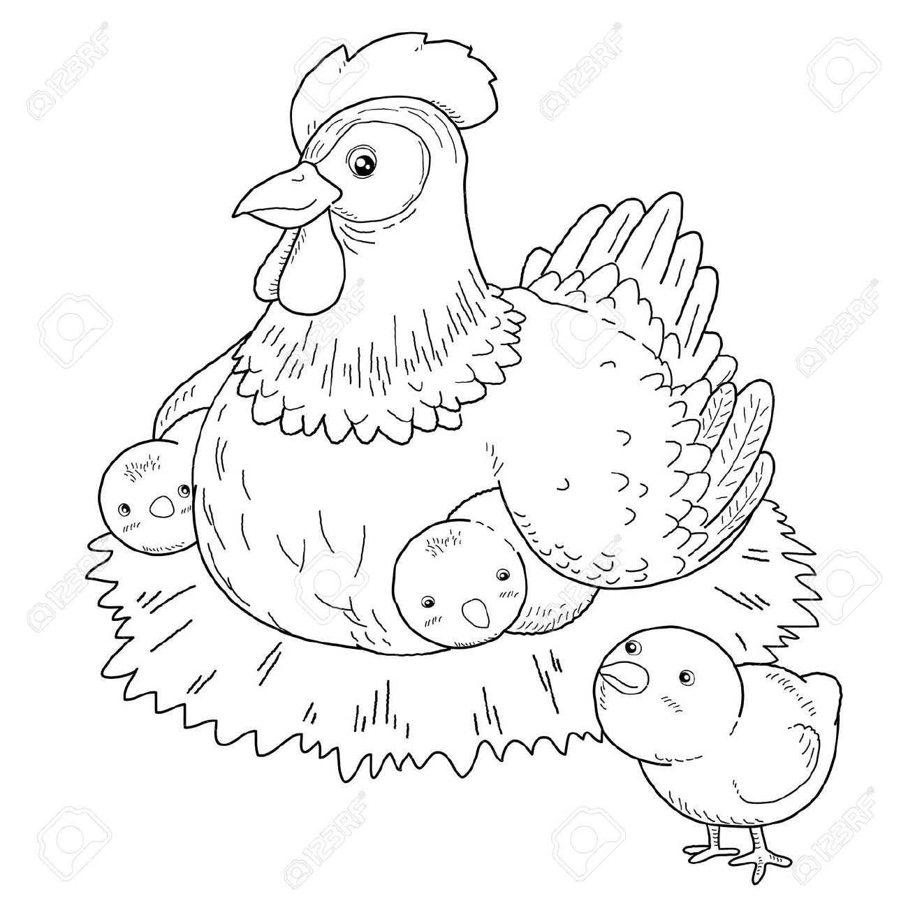 The Little Red Hen Coloring Pages Coloring Ideas The Little Red Hen Coloring Page Free Download