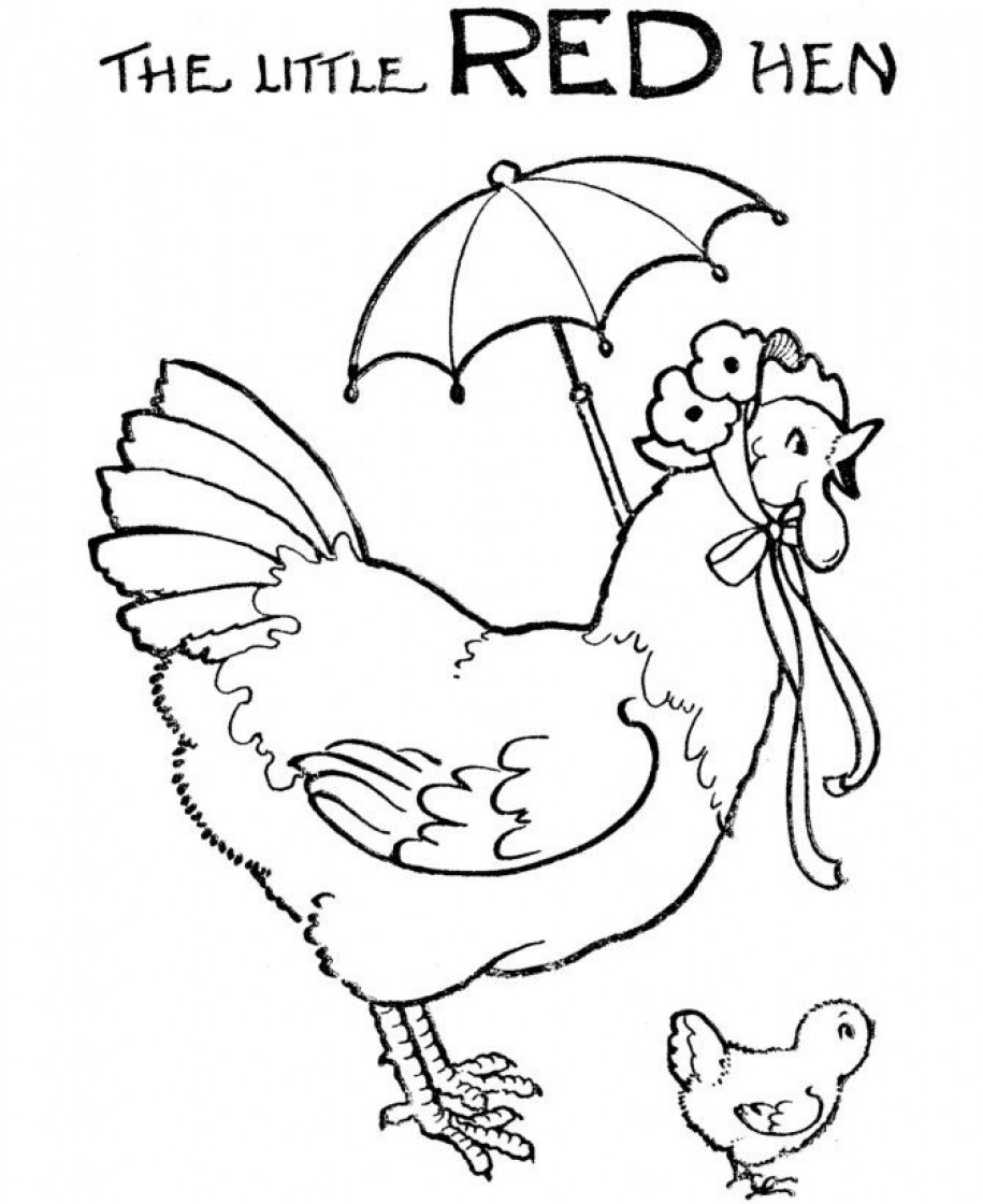 The Little Red Hen Coloring Pages Coloring Pages The Little Red Hen Coloring Pages Printable Animals