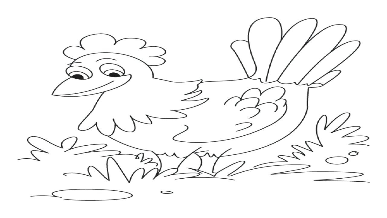 The Little Red Hen Coloring Pages Hen Coloring Pages Free Maydaysheetco