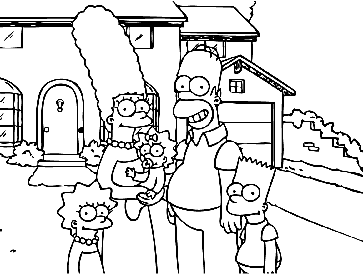 The Simpsons Coloring Pages The Simpsons For Children The Simpsons Kids Coloring Pages