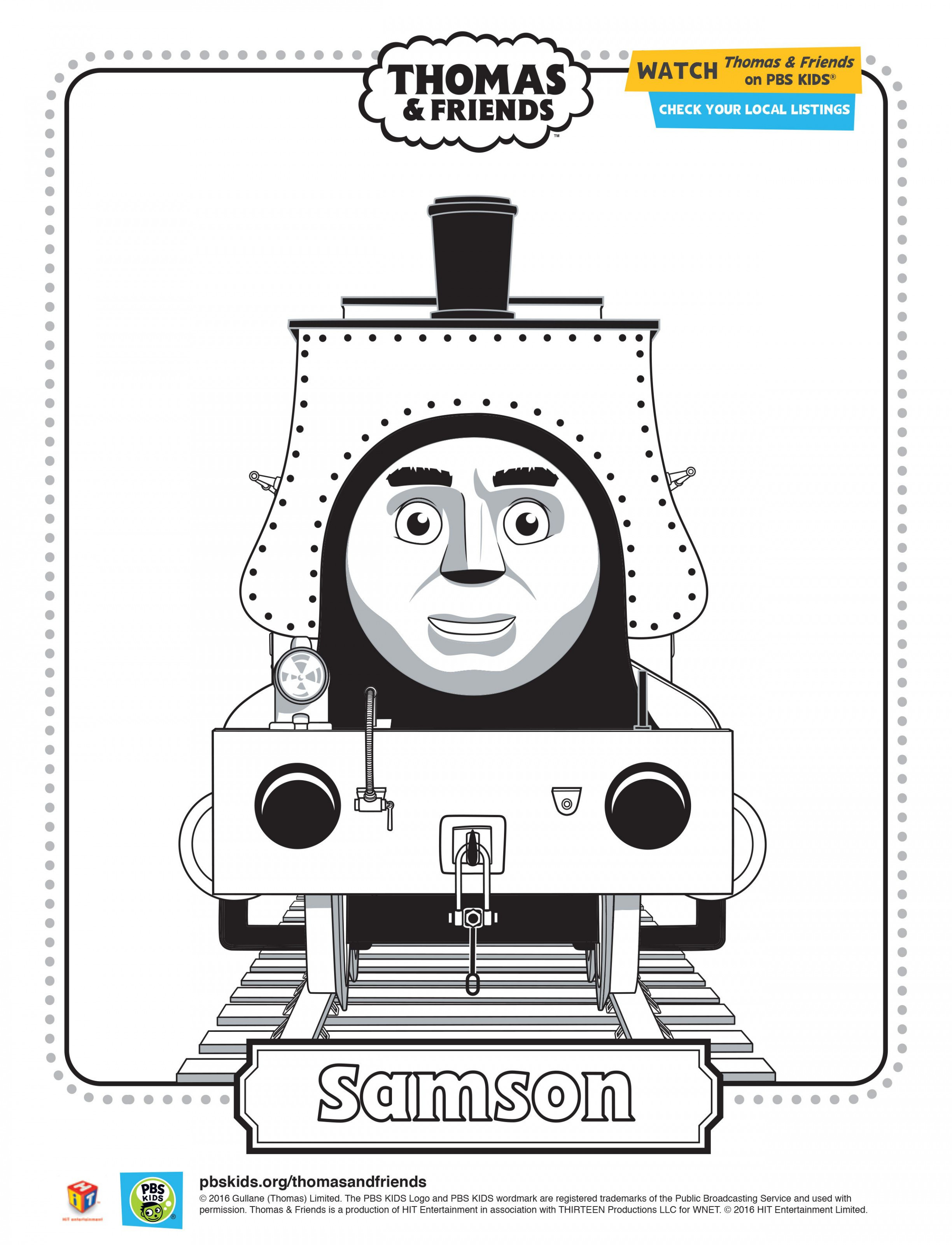 Thomas Coloring Pages Printable Gordon The Train Coloring Pages Samson Coloring Sheet
