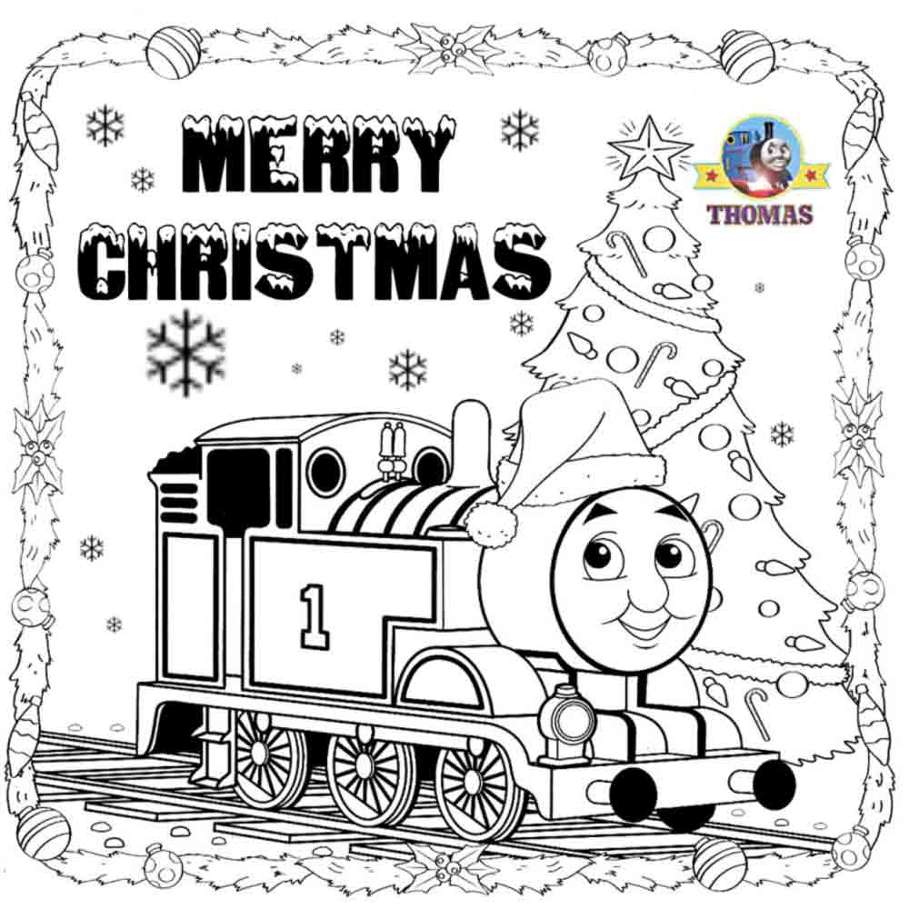 Thomas Coloring Pages Printable Thomas Christmas Coloring Sheets For Children Printable Pictures