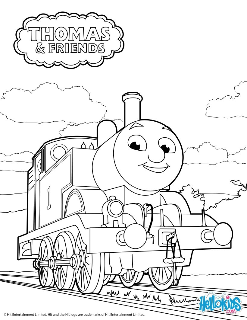 Thomas Coloring Pages Printable Thomas The Tank Engine Coloring Pages Hellokids