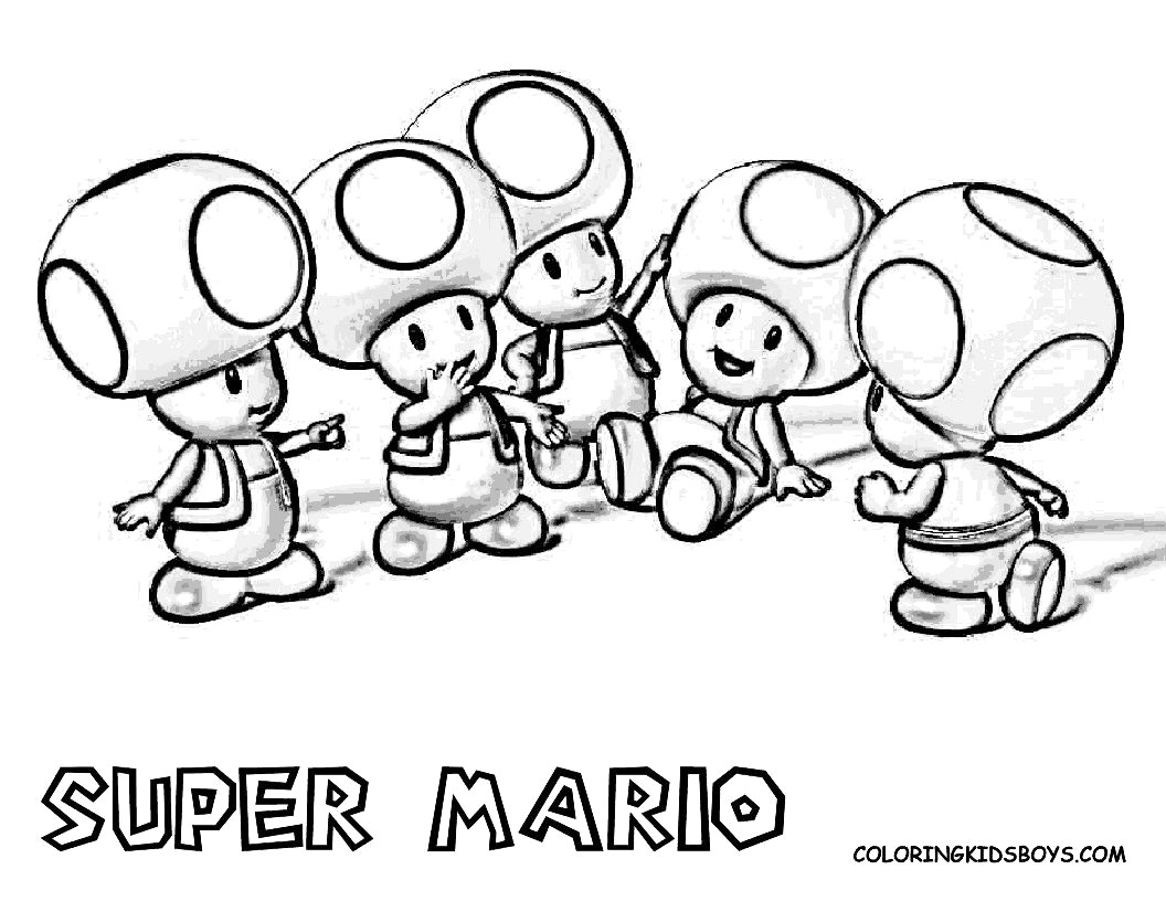 Toad And Toadette Coloring Pages Images Of Mario Luigi And Toad Coloring Pages Sabadaphnecottage