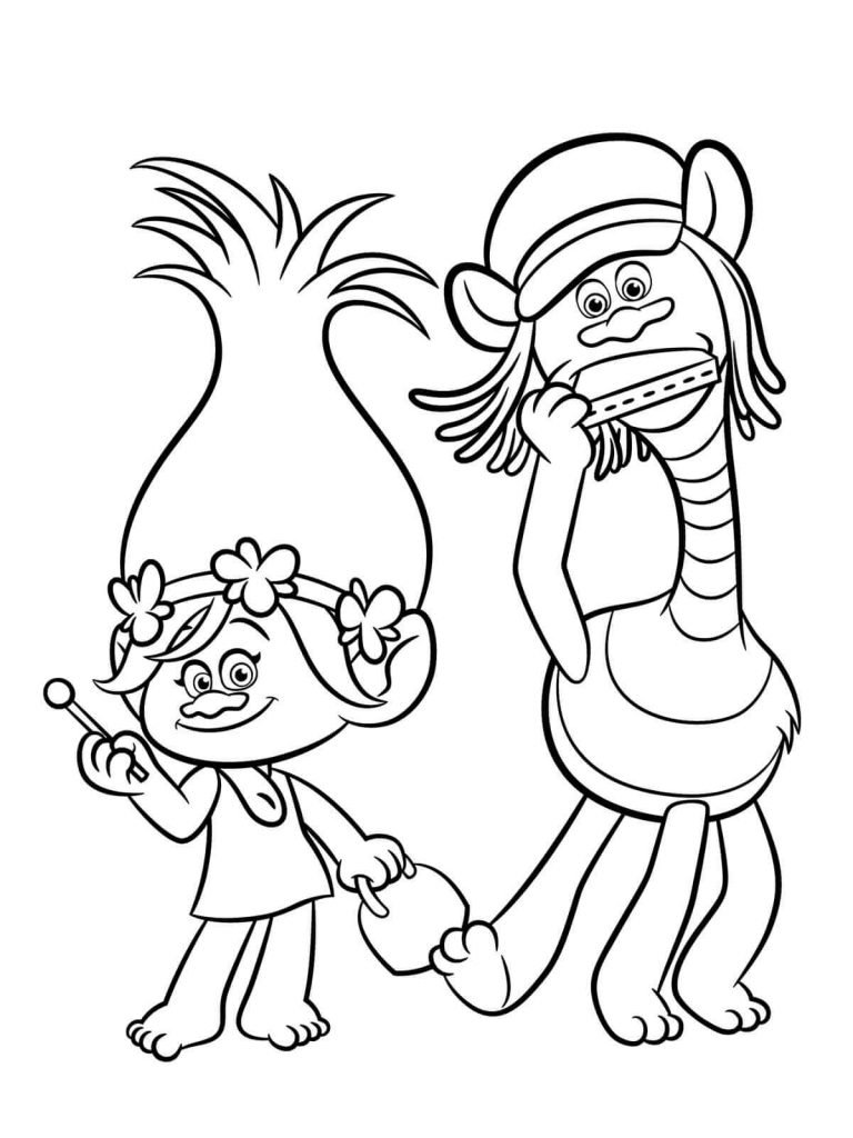 Trolls Movie Coloring Pages 30 Printable Trolls Movie Coloring Pages