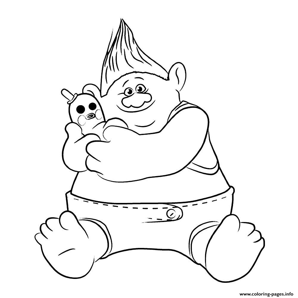 Trolls Movie Coloring Pages Coloring Coloring Trolls Book Kids Pages Biggie Movie Trolls