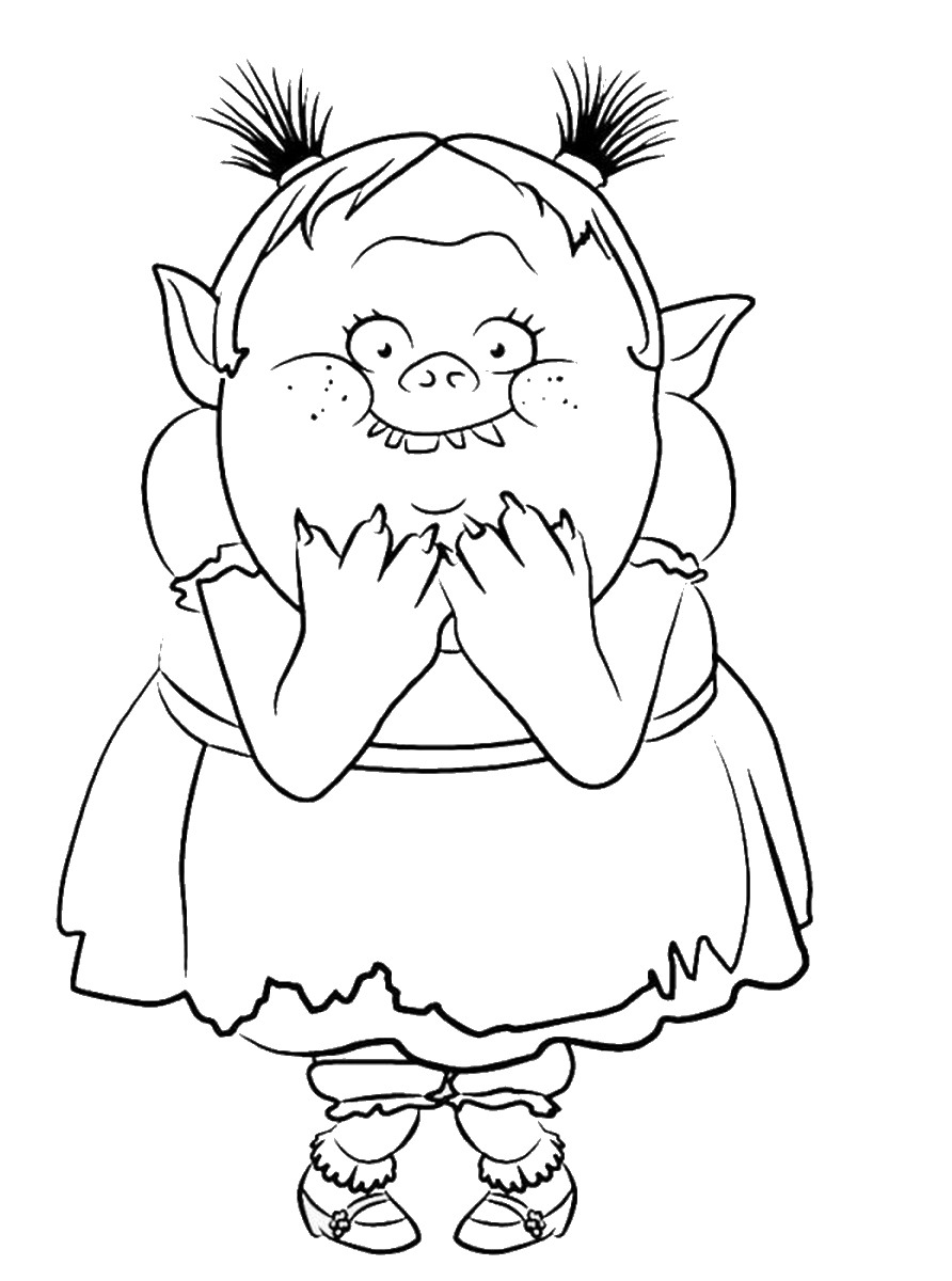Trolls Movie Coloring Pages Trolls Coloring Pages Free Download Best Trolls Coloring Pages On