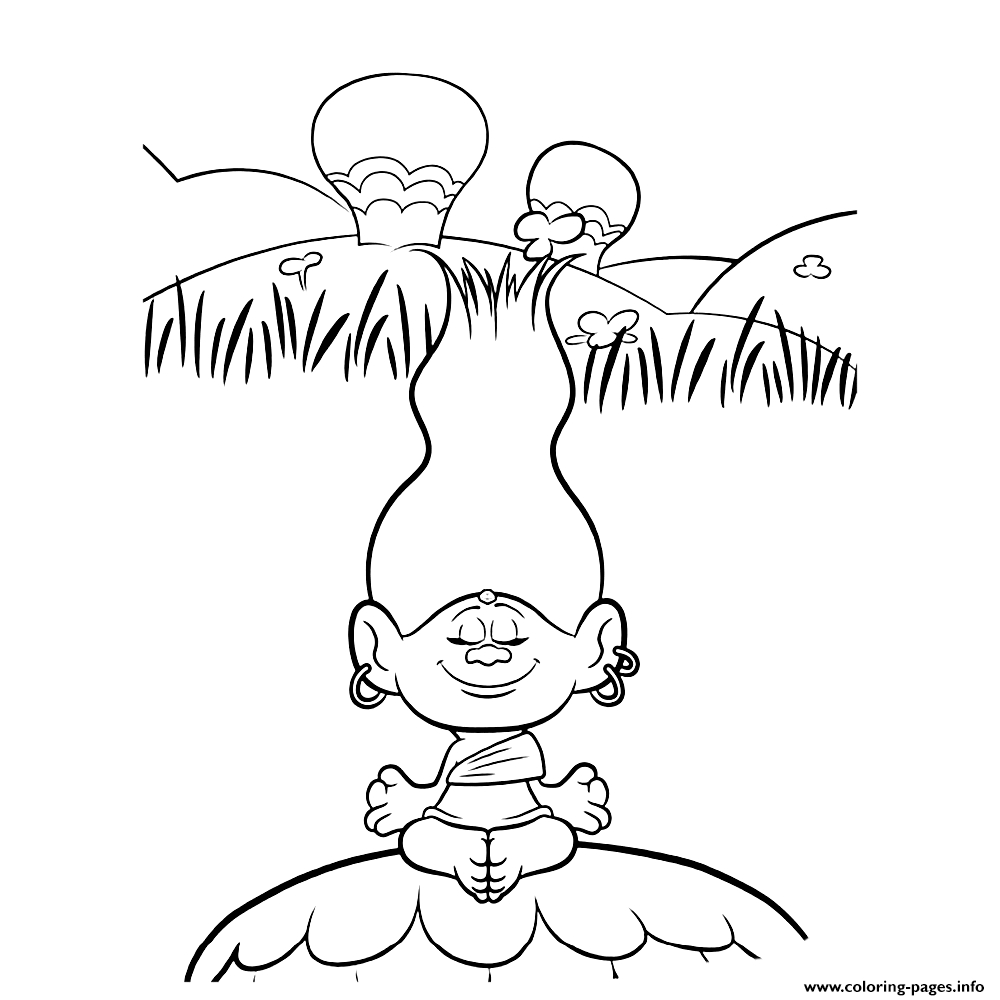Trolls Movie Coloring Pages Trolls Zen Movie Coloring Pages Printable