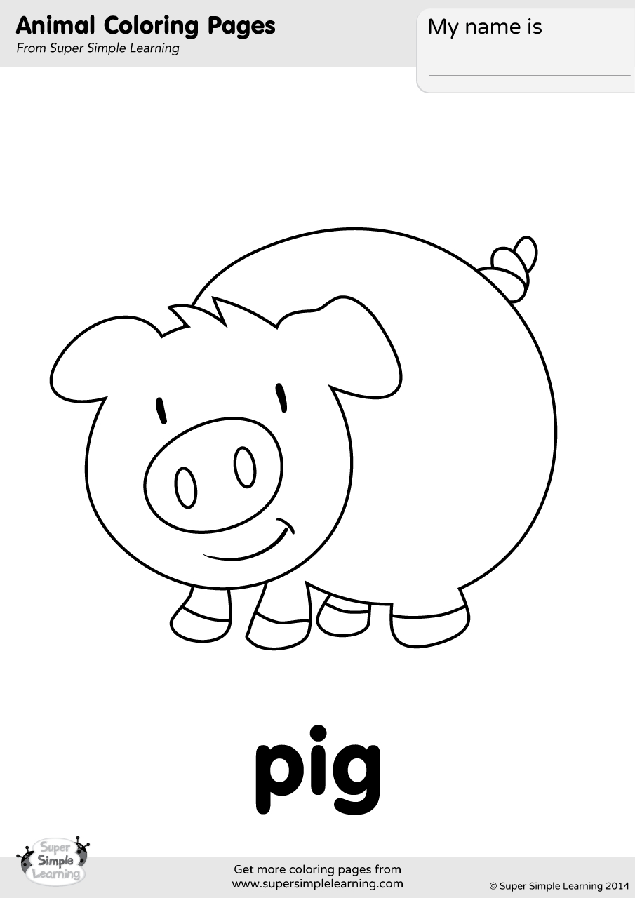 Turnip Coloring Page Pig Coloring Page Super Simple
