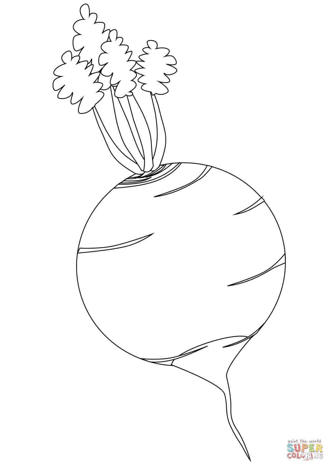 Turnip Coloring Page Turnip Coloring Page Free Printable Coloring Pages