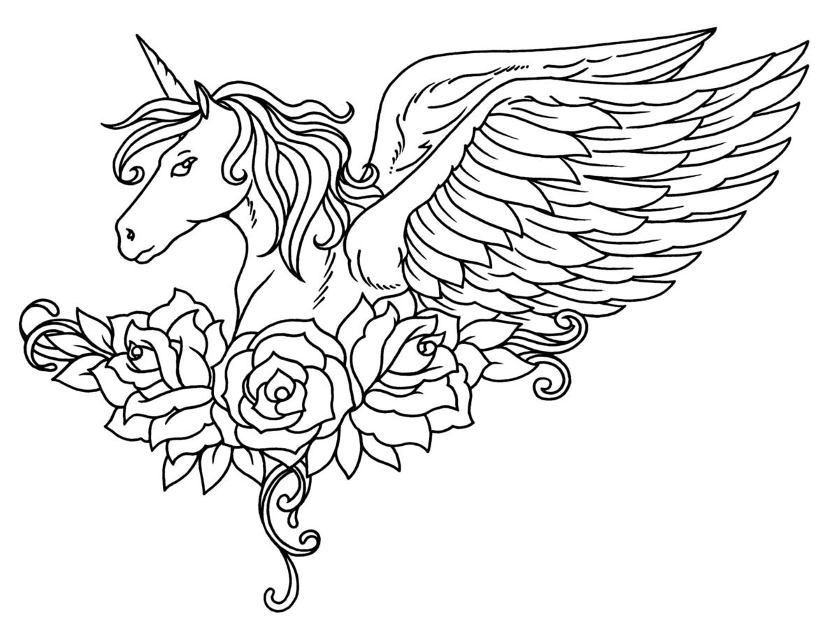 Unicorn Color Page Coloring Pages Phenomenal Unicorn Coloring For Kids Image Ideas