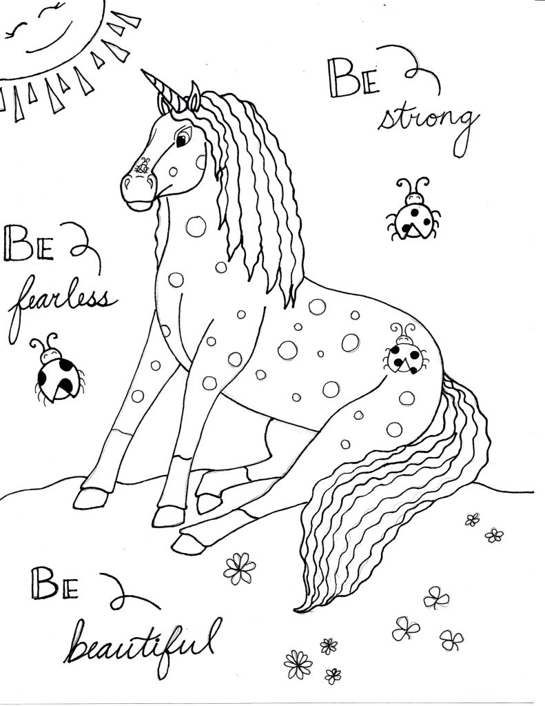 Unicorn Color Page Unicorn Coloring Pages Raising Smart Girls