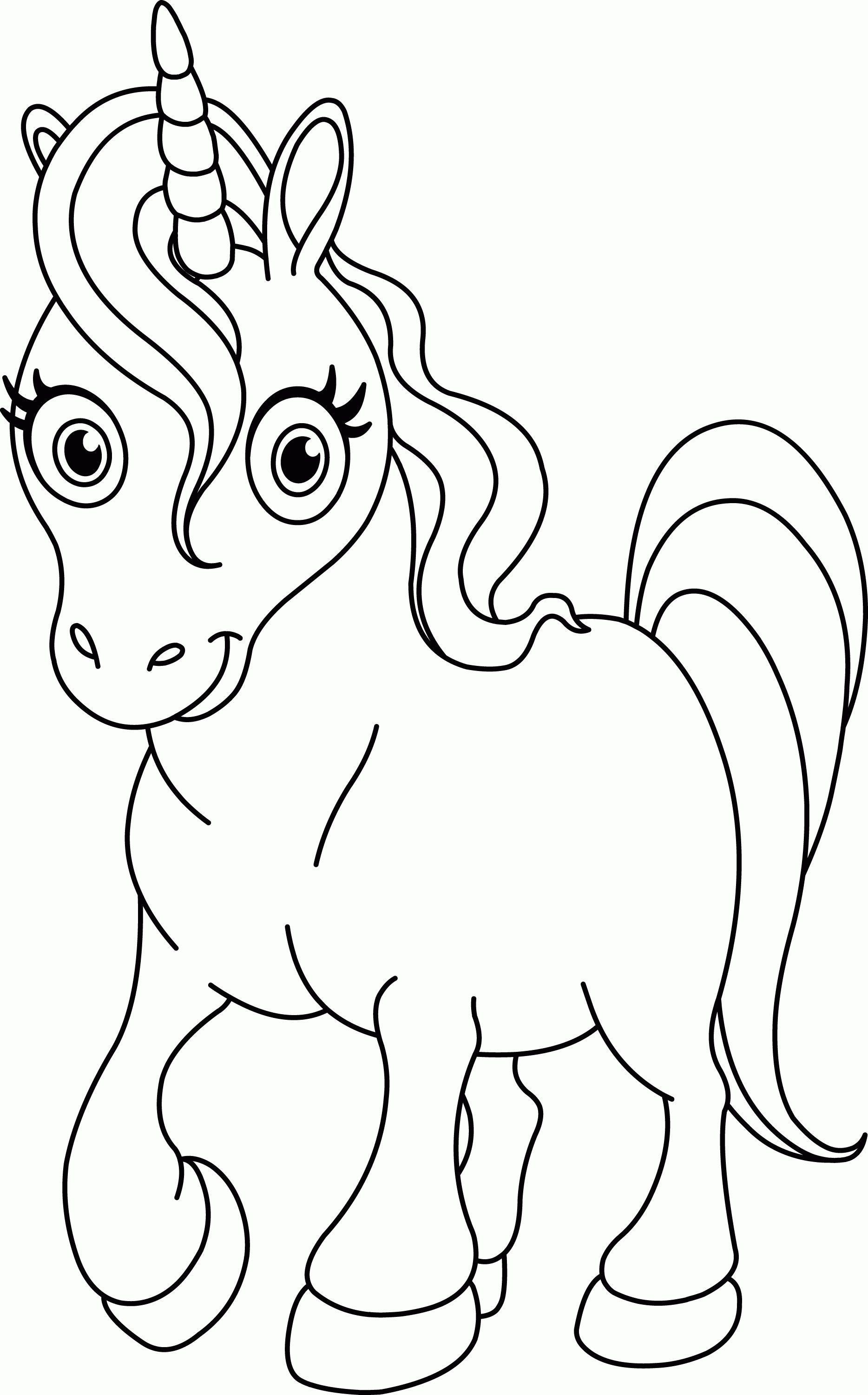 Unicorn Coloring Pages Online Printable Unicorn Coloring Page Coloring Home